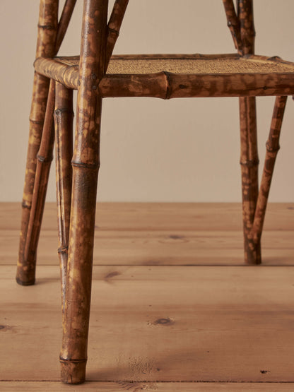ON HOLD Victorian tiger bamboo side table