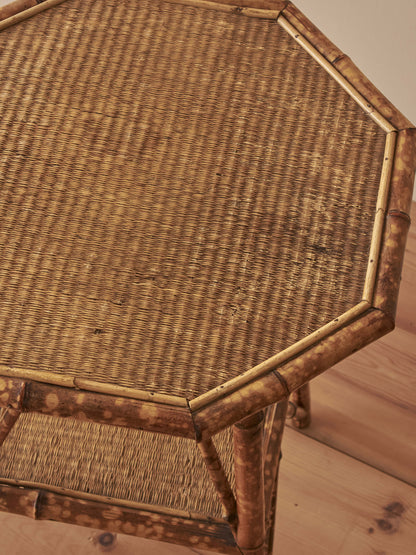 ON HOLD Victorian tiger bamboo side table