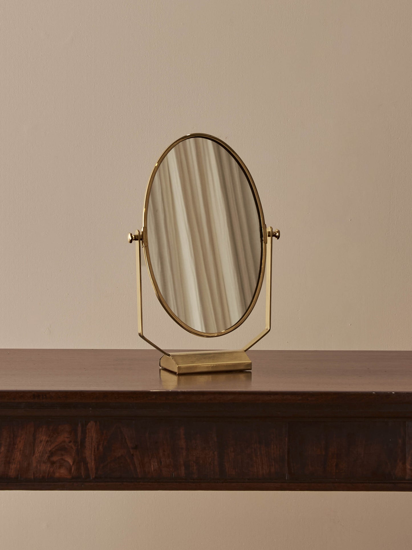 Vintage brass Peerage mirror