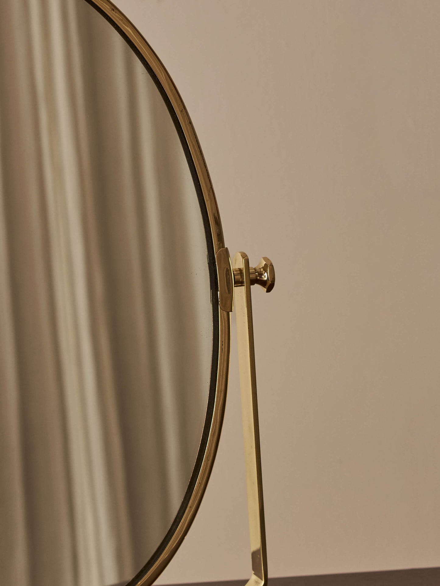 Vintage brass Peerage mirror