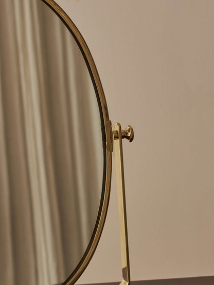 Vintage brass Peerage mirror