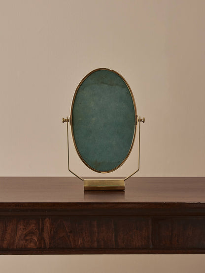 Vintage brass Peerage mirror