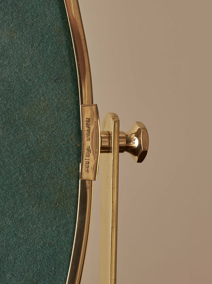 Vintage brass Peerage mirror