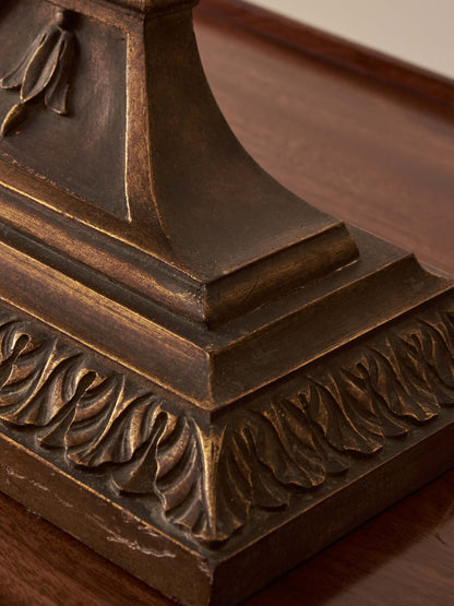 Antique gilded gesso table-top mirror