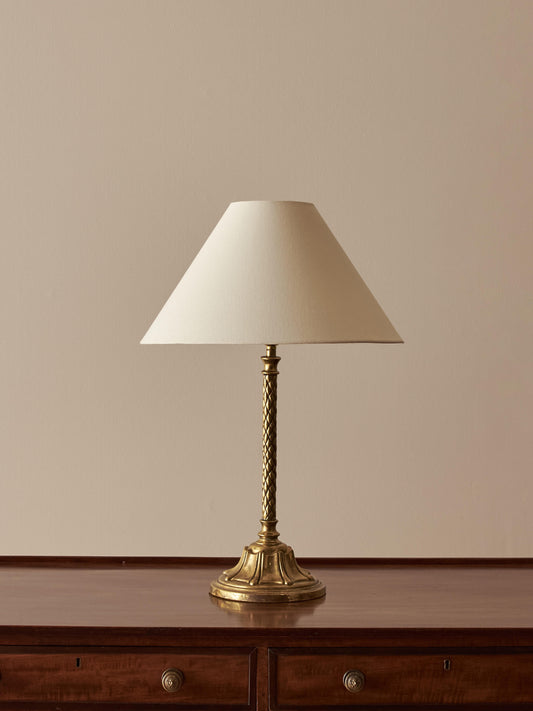 Art Deco brass lamp base