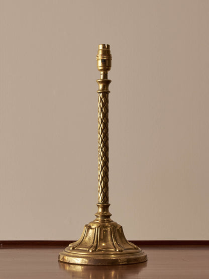 Art Deco brass lamp base
