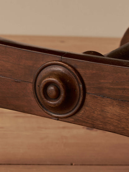 Antique walnut footstool