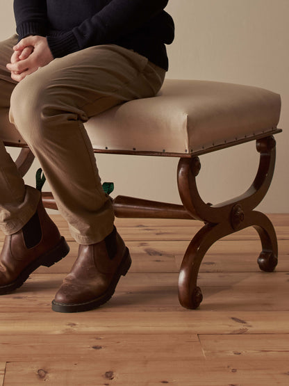 Antique walnut footstool