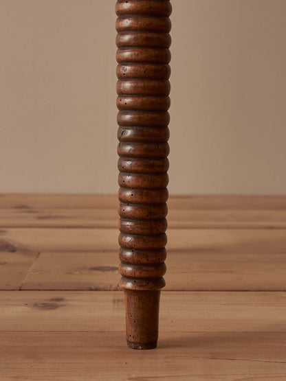 French antique bobbin-legged walnut table