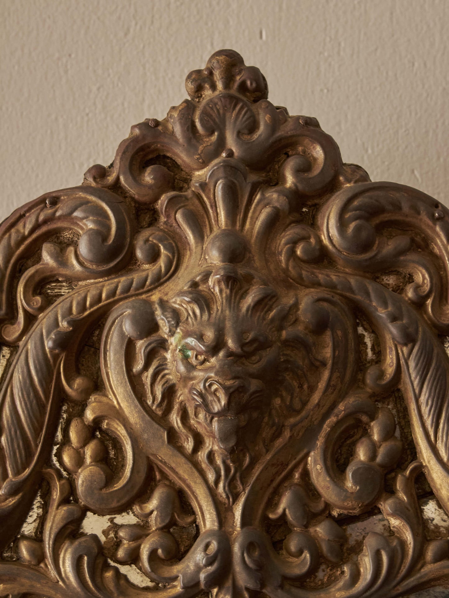 French Napoléon III repoussé mirror