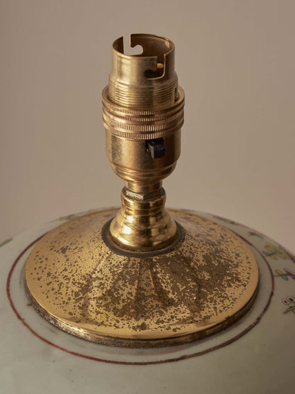 Pair of antique ceramic table lamps