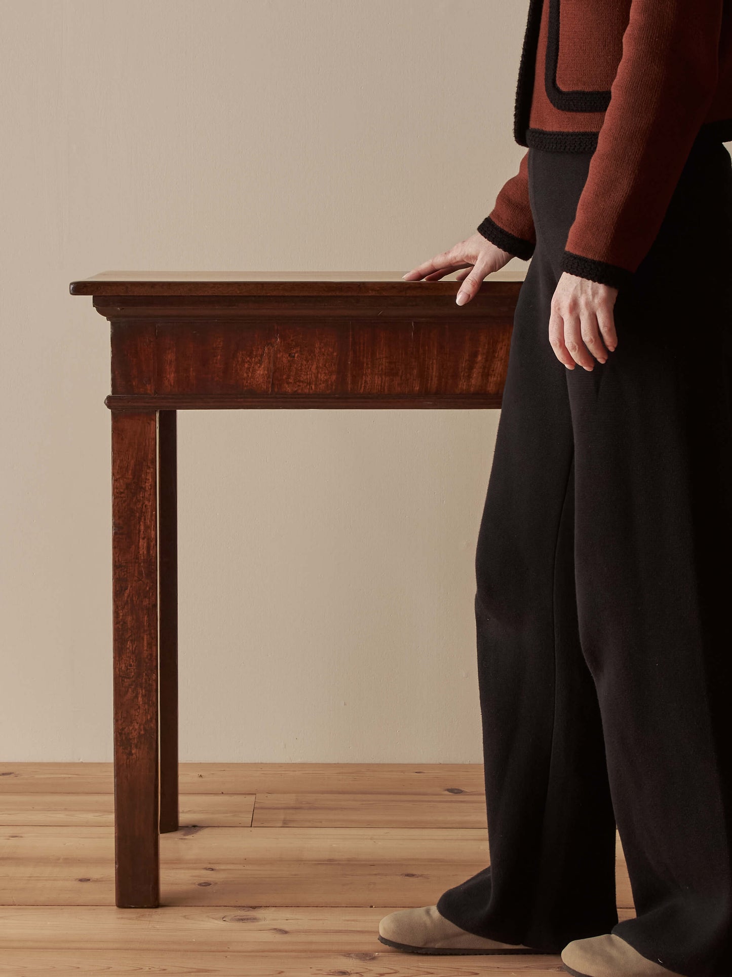 Georgian mahogany console table