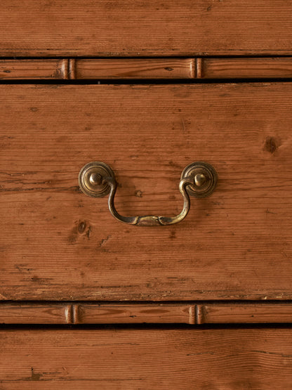 Regency faux bamboo pine chest of drawers