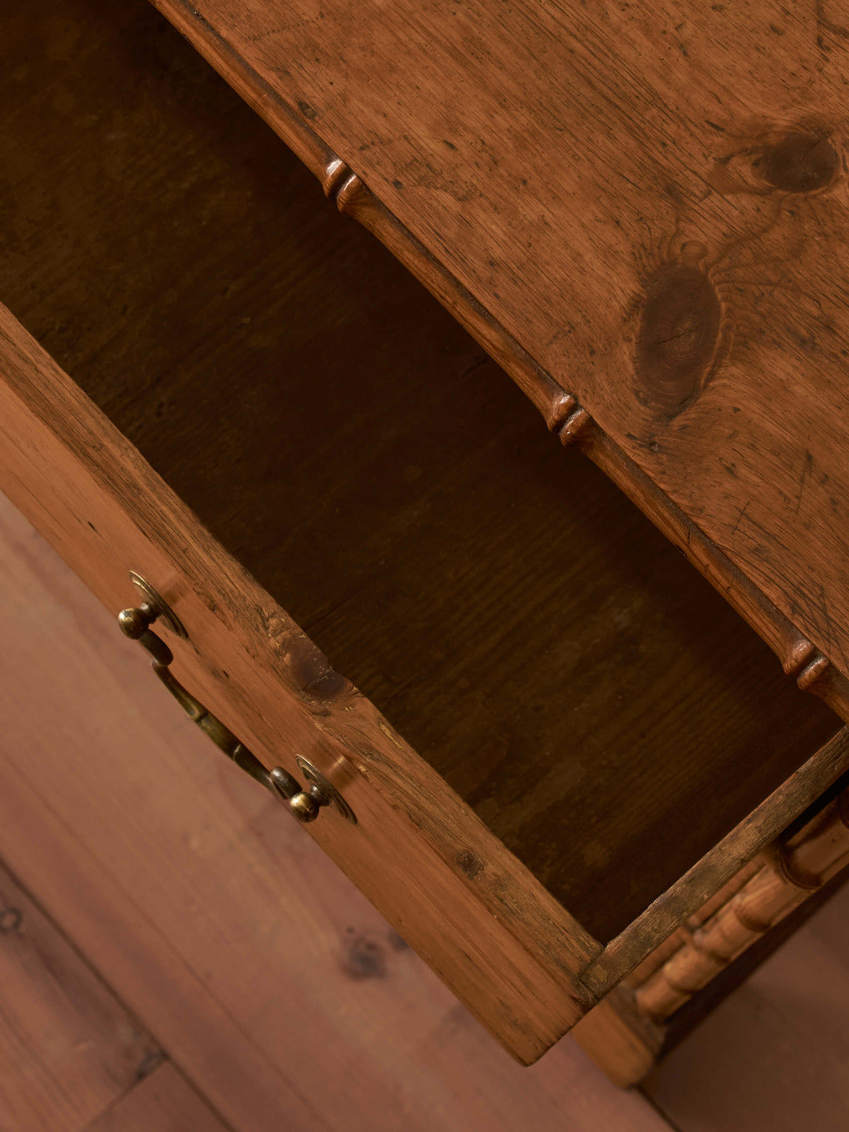 Regency faux bamboo pine chest of drawers