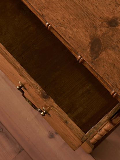 Regency faux bamboo pine chest of drawers