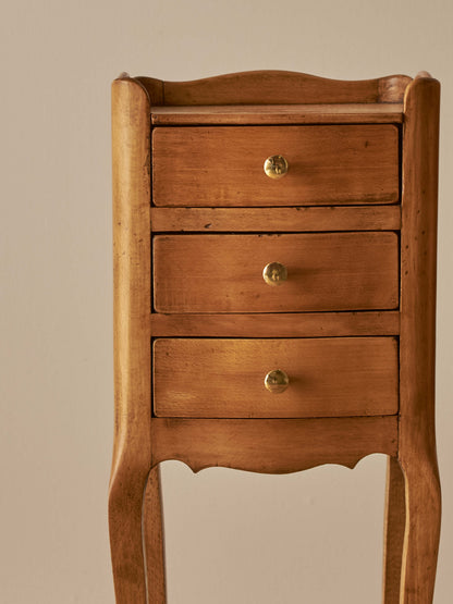 Pair of French vintage petite bedside tables