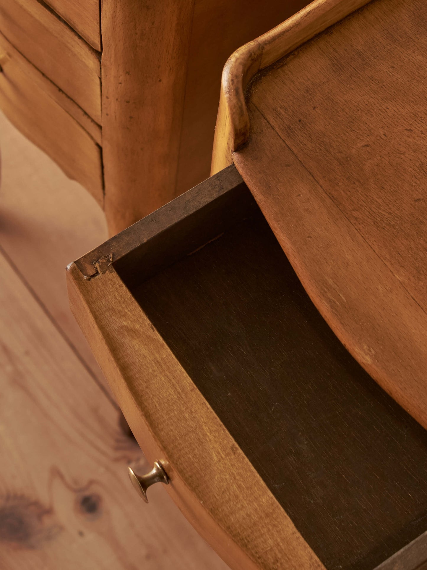 Pair of French vintage petite bedside tables