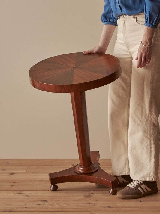 Regency circular starburst pedestal table