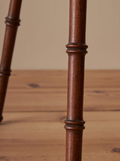 Victorian mahogany faux bamboo cricket table