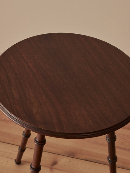 Victorian mahogany faux bamboo cricket table