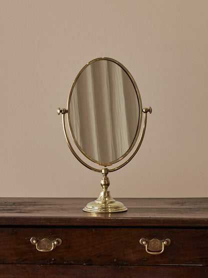 Mid-century brass peerage mirror