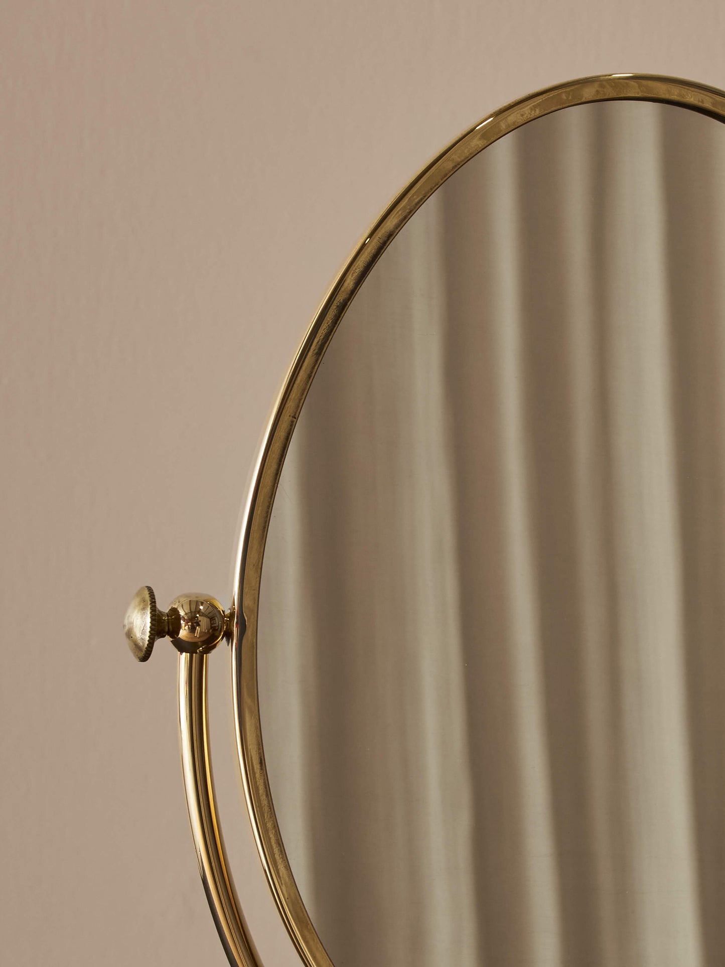 Mid-century brass peerage mirror