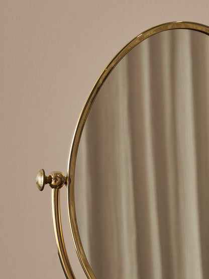 Mid-century brass peerage mirror