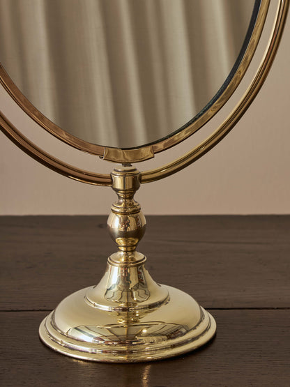 Mid-century brass peerage mirror