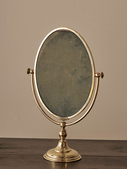 Mid-century brass peerage mirror
