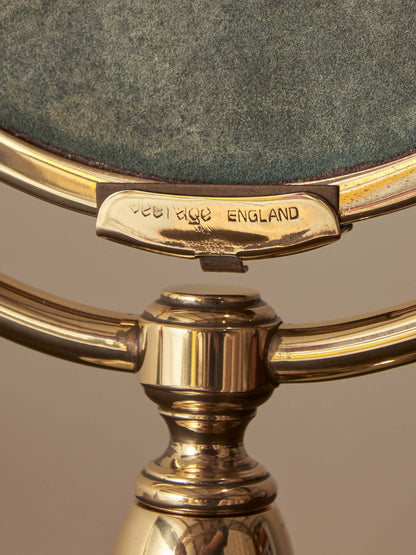 Mid-century brass peerage mirror