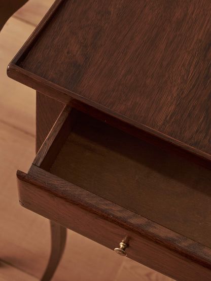 Pair of French vintage oak bedside tables