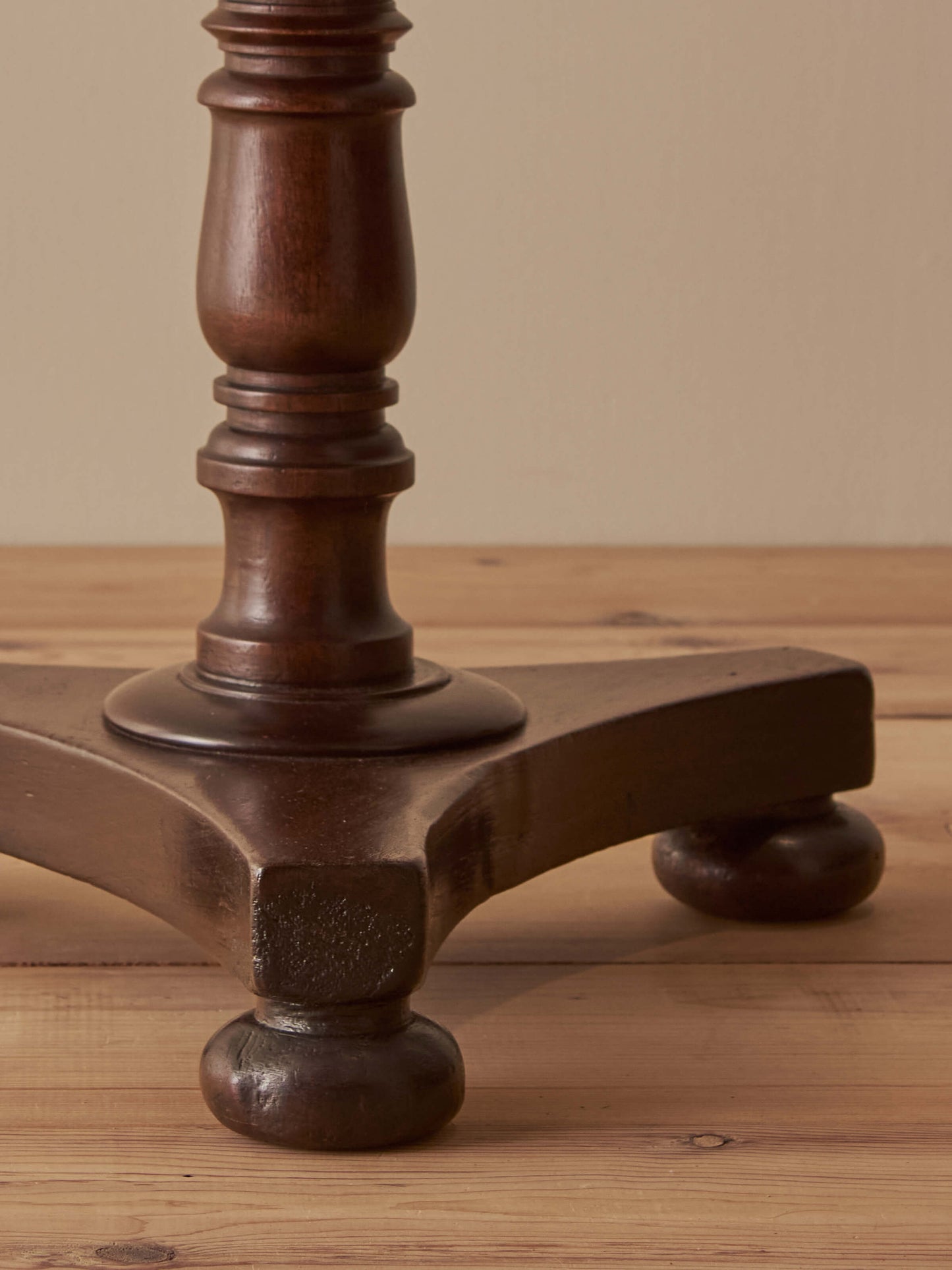ON HOLD Victorian mahogany tri-base occasional table