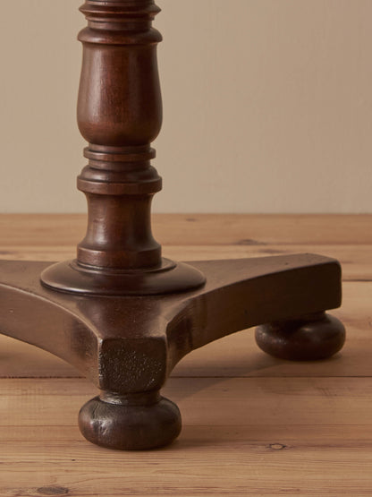 ON HOLD Victorian mahogany tri-base occasional table