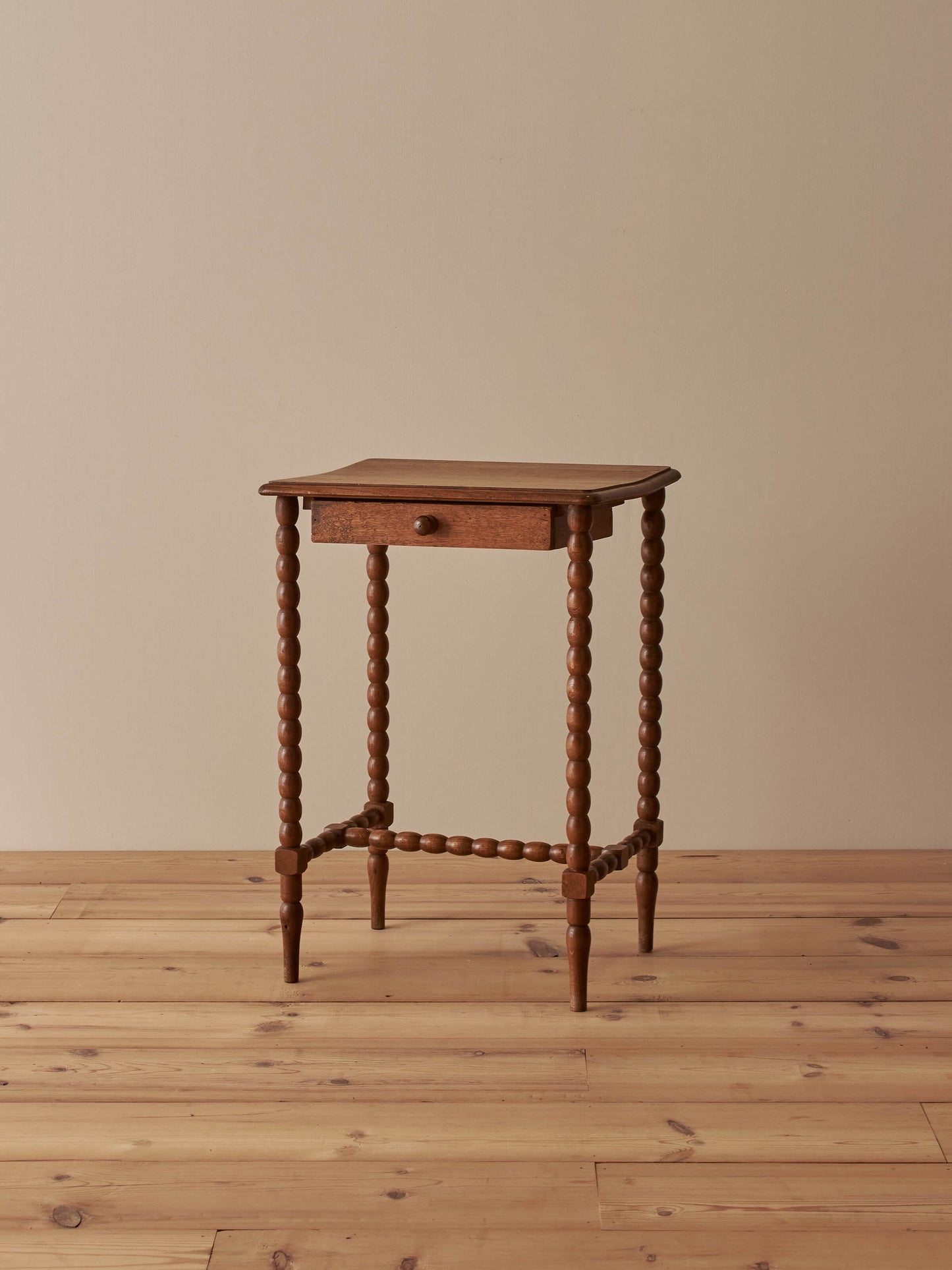 French vintage bobbin bedside table