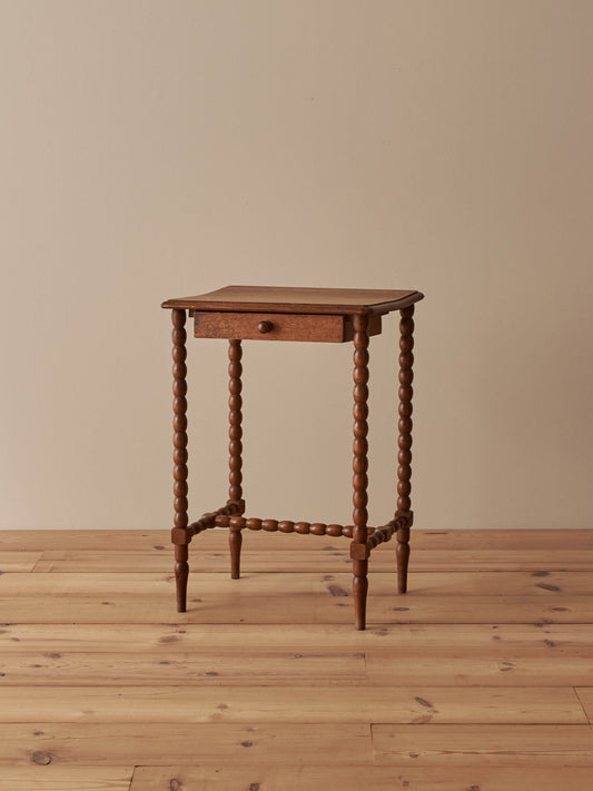 French vintage bobbin bedside table