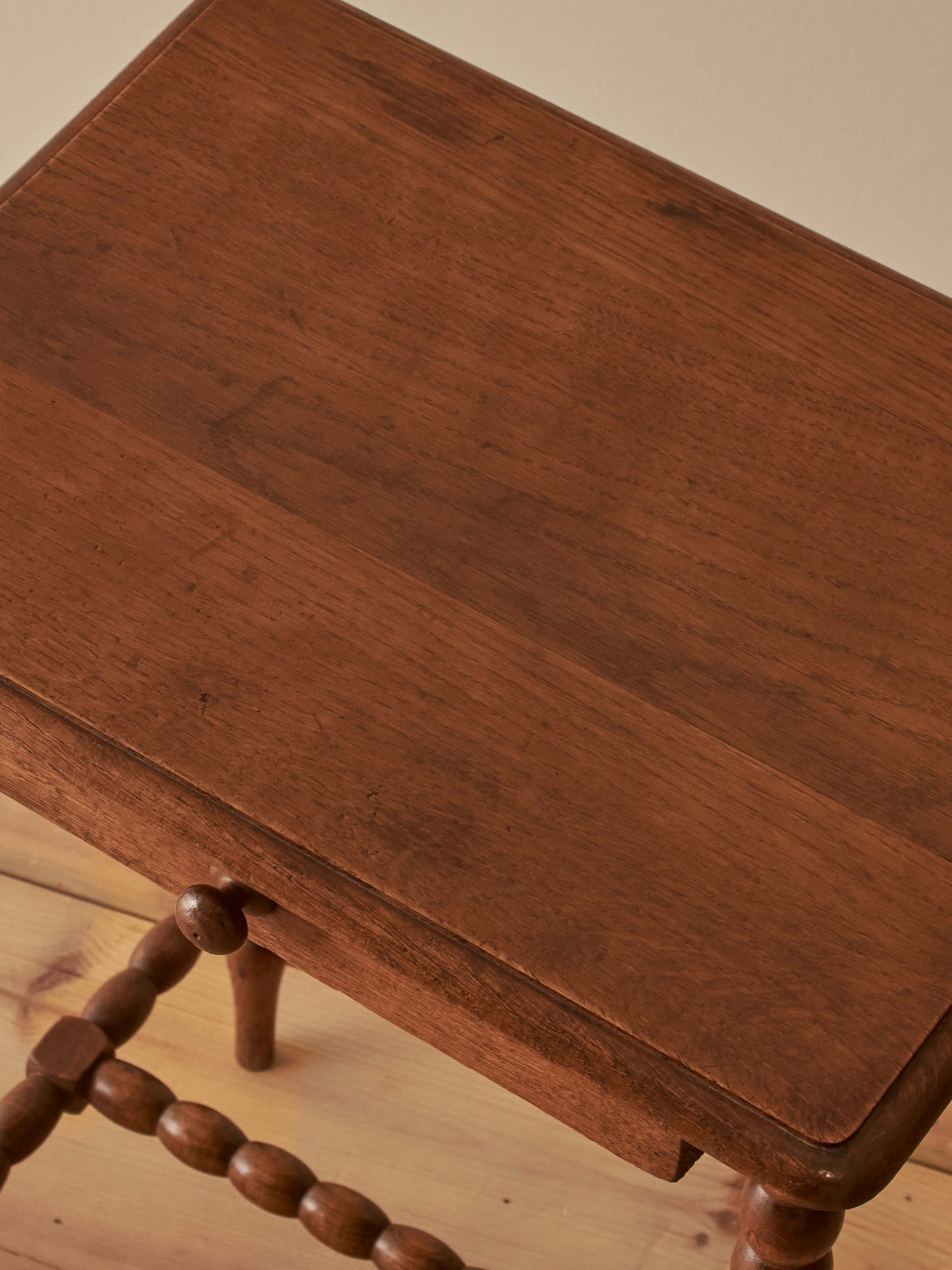 French vintage bobbin bedside table