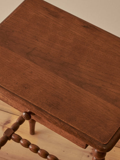 French vintage bobbin bedside table