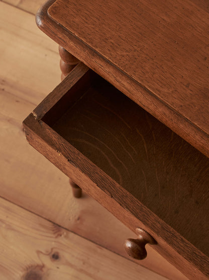 French vintage bobbin bedside table
