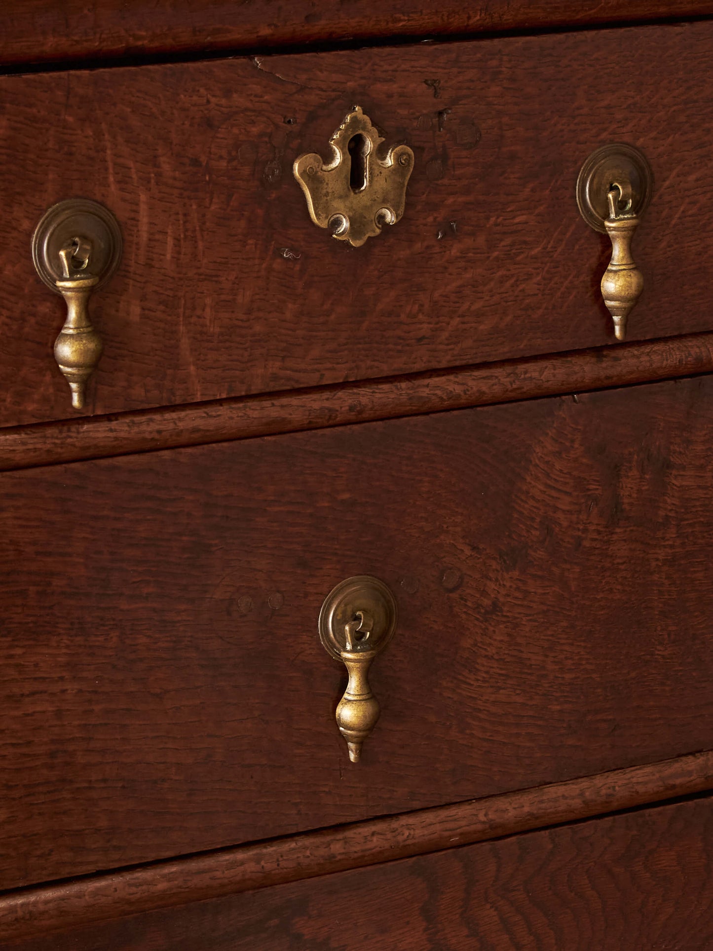18th century Georgian oak chest on stand