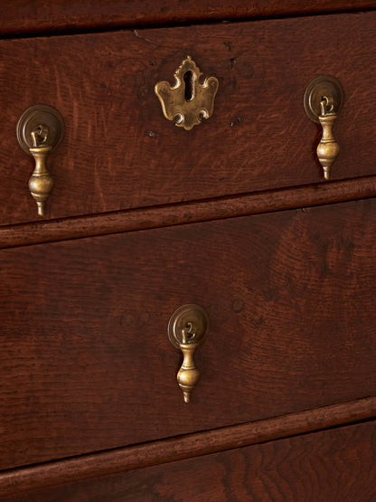 18th century Georgian oak chest on stand