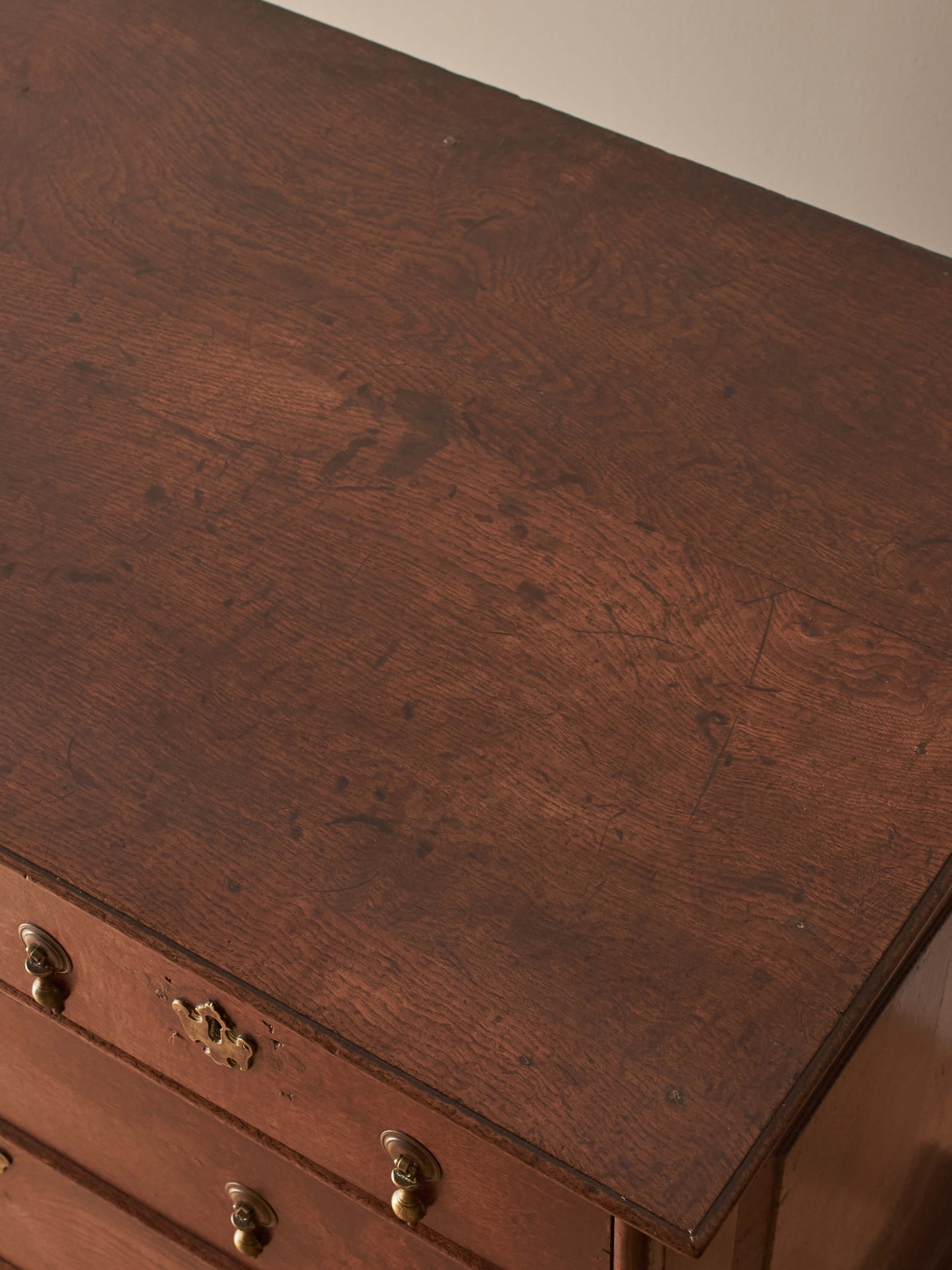 18th century Georgian oak chest on stand