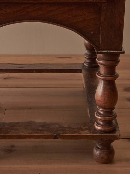 18th century Georgian oak chest on stand