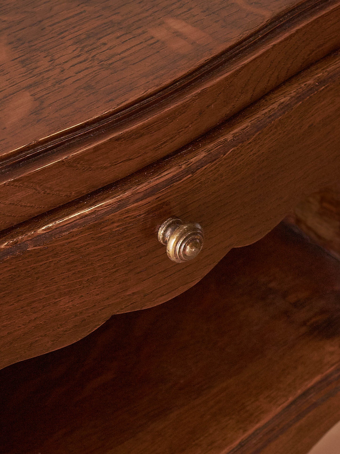 ON HOLD Pair of French oak vintage bedside tables