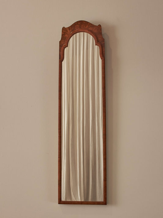 Tall Victorian mahogany mirror