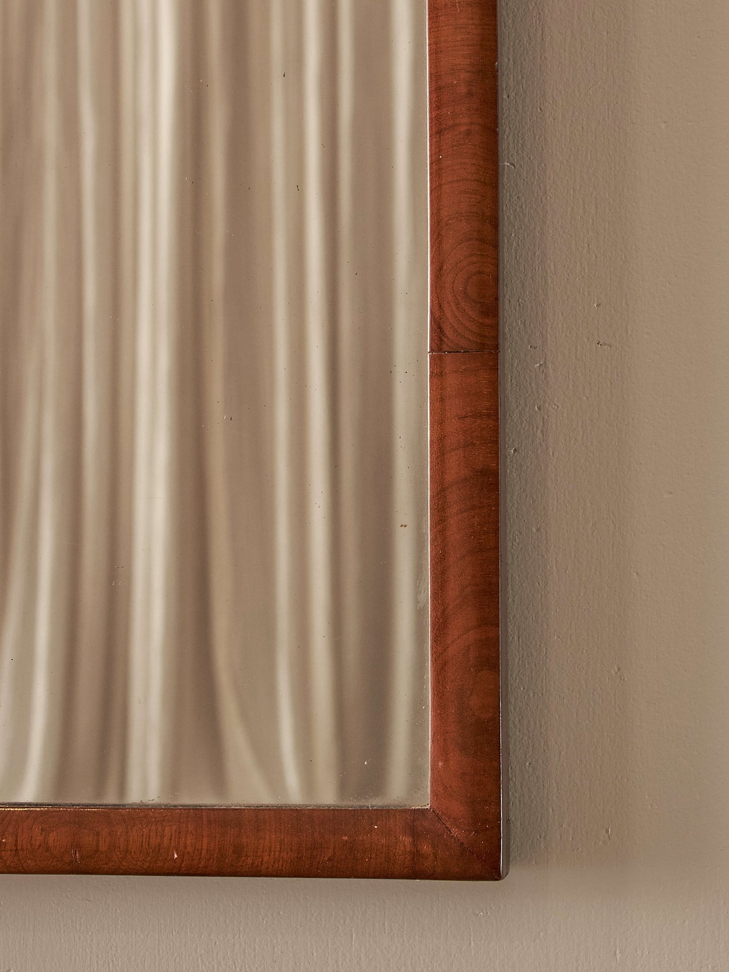 Tall Victorian mahogany mirror