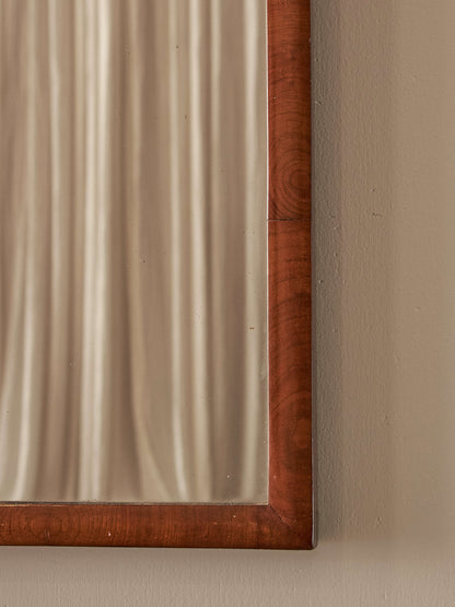 Tall Victorian mahogany mirror