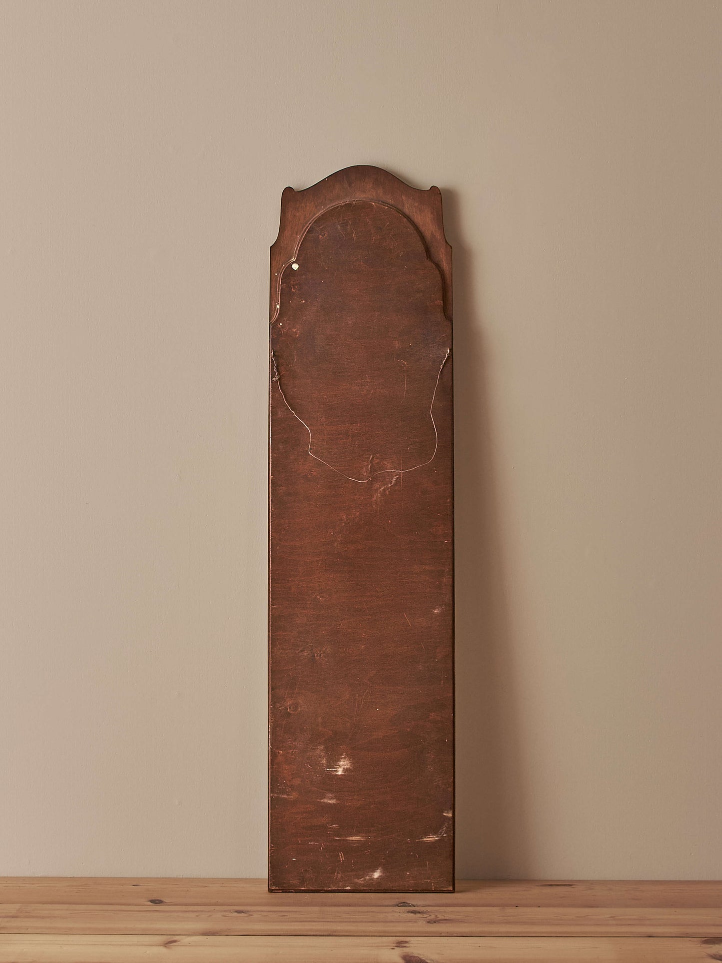 Tall Victorian mahogany mirror