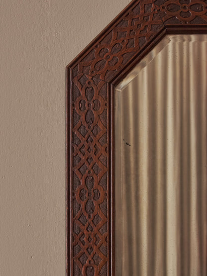 Pair of Edwardian carved mirrors