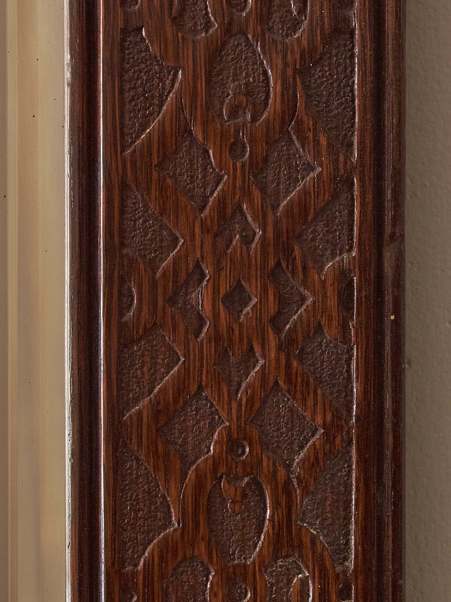 Pair of Edwardian carved mirrors