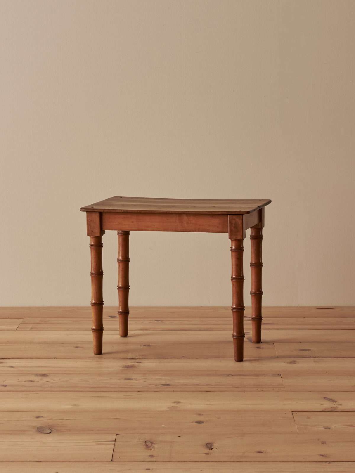 Mid-century French faux bamboo side table